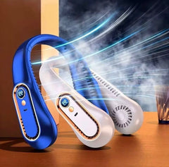 Portable Neck Fan - USB Rechargeable Bladeless Personal Cooling Fan with 5 Speed