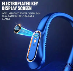 Portable Neck Fan - USB Rechargeable Bladeless Personal Cooling Fan with 5 Speed