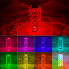 Crystal Diamond LED Lamp - 16 Colors + Remote