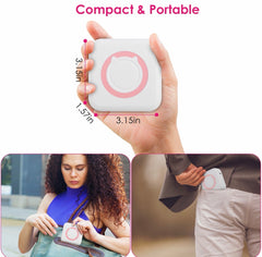 Pocket Mini Thermal Printer - With rolles No Ink Needed