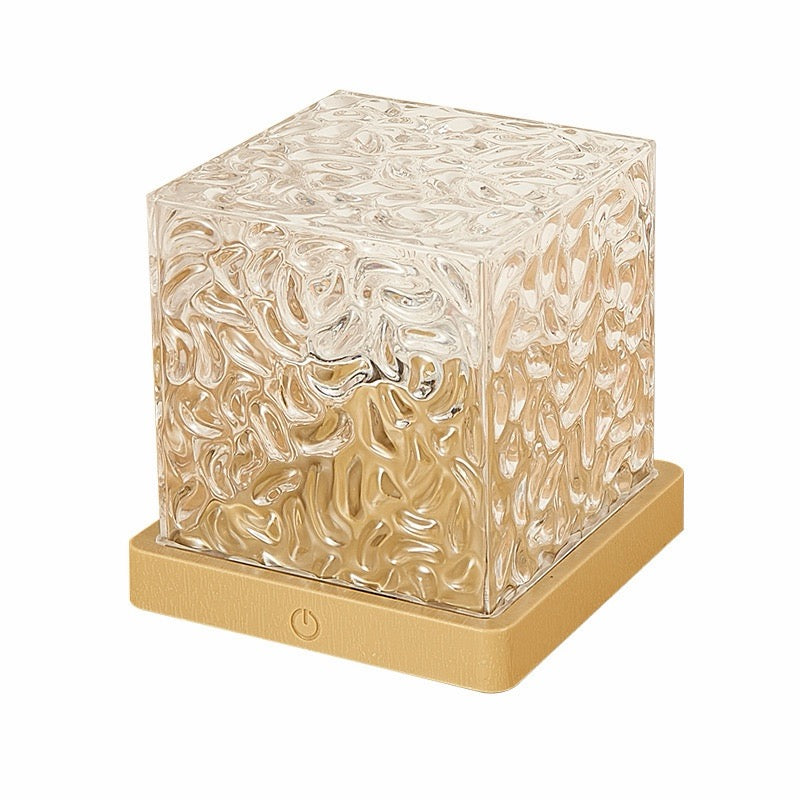Square Water Ripple Crystal Lamp - 16 Colors