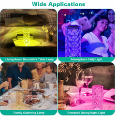 Crystal Diamond LED Lamp - 16 Colors + Remote