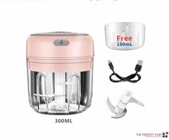 Mini Electric Food Chopper - Rechargeable Garlic & Vegetable Chopper