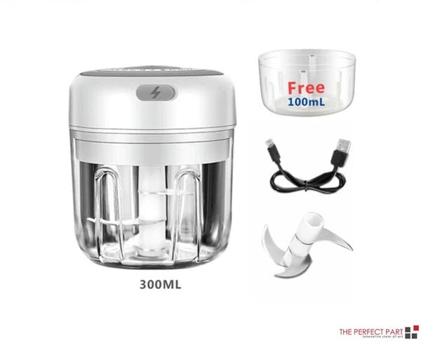 Mini Electric Food Chopper - Rechargeable Garlic & Vegetable Chopper