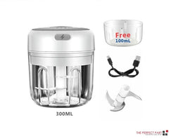 Mini Electric Food Chopper - Rechargeable Garlic & Vegetable Chopper